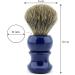 Premium Blue Shaving Set - 3-Blade Razor Real Badger Hair Brush Bowl & Stand | International Shipping - Buy Online on GoSupps.com