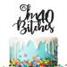 Tenhaisi Glitter Black I'm 40 Bitches Cake Topper Happy 40th Birthday Cake Decoration - Talk 40 to Me Cake Topper - 40 Years Old Birthday/Anniversary Party Supplies