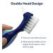Denture Case with Cups, Toothbrush, and Holder for Travel - Blue | Dentures Container with Basket for Mouth Guard, Night Guard, Retainer - Hard Denture Organizer - Buy Online on GoSupps.com
