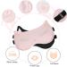 Buy Cute Silk Eye Masks for Sleeping - Adjustable & Breathable Travel Eye Covers (2 Pcs) - Perfect Gifts for Women in Black & Pink - Buy Online on GoSupps.com