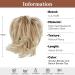 Bendable Metals Claw Clip Short Ponytail Hair Extension - 8 inch Golden Blonde & Beach Blonde Tips - Buy Online on GoSupps.com