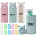 Dbaily toothbrushes ethui children 3 pieces of toothbrush travel case travel toothbrush shell children plastic waterproof toothbrush cup travel bear shape for camping school travel (pink green beige) rose