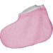 2 pieces of TERRY CLOTH BOOTIES for paraffin applications PINK