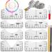 LBttnny 10 Packs Tshirt Ruler Guide Heat Press,T-Shirt Alignment Ruler Guide Tool Cricut Maker Transfer Vinyl HTV Sewing Accessories Supplies Cricut Easy Press Cricut Mug Tool (LBttnny tshirt rule) PVC Transparent kit A