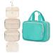 Narwey Hanging Travel Toiletry Bag for Women Wash Bag Cosmetics Makeup Bag Organizer for Travel Size Accessories Teal (Medium)