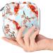 Stylish Menstruation Pad Bag with Zipper - Tropical Japanese Flowers & Koi Fish Design | Women s Napkin & Tampon Collecting Bag - Buy Online on GoSupps.com