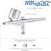 Master Airbrush Model G22: Dual-Action Gravity Feed Airbrush Set - 0.3mm Tip, 1/3 oz. Cup - Versatile Kit for Auto Graphics, Art, Crafts, Tattoos, Cakes - Buy Online on GoSupps.com