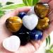 Buy Xiannvxi 8pcs Heart Crystal Set - Amethyst Clear Quartz Rose Quartz Healing Stones for Beginners | Natural Reiki Palm Gemstones - Buy Online on GoSupps.com