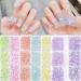 1Box Mixed Nails Art Decorations 3D Beads Nail Easy Installation And Removal Add Charm To Your Nail Nail Supplies Royal blue - Buy Online on GoSupps.com