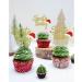 24 PCS Merry Christmas Cupcake Toppers for Christmas Decorations Christmas Tree Cake Toppers for Christmas Party Supplies (Baby B) - Buy Online on GoSupps.com