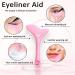 3Pcs Reusable Eyeliner Stencils & Silicone Brush - Multipurpose Eye Makeup Tool for Winged Eyeliner Mascara & Lip Liner (Pink) - International Shipping Available - Buy Online on GoSupps.com