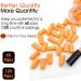 Klickmart Super Soft Foam Ear Plugs for Sleep 38db SNR 60 Pairs - Reusable Orange Earplug for Sleeping, Travel, Loud Noise - One Size Fits All - Buy Online on GoSupps.com