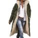 Hanxiulin fleece jacket plush jacket cuddly jacket ladies winter parka winter color variants transition jacket fracture jacket bladder fleece jacket women's coat elegant with hooded plush jacket AG XXL