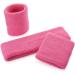 ONUPGO Kids Sweatbands Set - Athletic Cotton Headband & Wristbands for Sports - Pink | Best Sweatband for Children - Buy Online on GoSupps.com