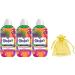 Comfort Creations Fabric Conditioner 30washes 900ml with Stay Fresh Technology Passion Blooms Scent 3Pk + Our Gift for You: Organza Small Bag Size: 9x7x0.1cm