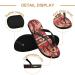 Mnsruu Mandala Flower Flip-Flops - Tribal Elephant Design Red Multi-Colored Footwear for Home Hotel Spa & Travel - Unisex for Men & Women - Buy Online on GoSupps.com
