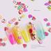 Academyus 1000Pcs Nail Art Slices Fruit Feather Shape Polymer Clay DIY Charms - Pink Medium - Buy Online on GoSupps.com