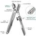 VOGARB Heavy Duty Nail Clippers for Thick Nails with Safety Lock - Wide Jaw Opening Cutter for Men, Women, Seniors - No Splash Trimmer with Catcher (Silver) - Buy Online on GoSupps.com