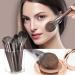 DUAIU Makeup Brushes 12pcs Makeup Brush Set Travel Make Up Brushes with Carry Case Foundation Blending Powder Blush Make-up Brush Kits Gift for Women Birthday Xmas Brown (with Case) - Buy Online on GoSupps.com