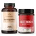 HERBAMAMA Ashwagandha and Beet Root Kit - Bundle of 1500 mg Ashwagandha Root Capsules & 1500 mg Beet Root Gummies - Vegan Non-GMO Gelatin-Free - 2 Pack