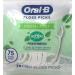 Oral-B Fresh Mint Dental Floss Picker with Scope Freshness - Non-Splintering 75 Count (5 Count) | Best Oral Care for Fresh Breath - Buy Online on GoSupps.com