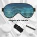 Deep Ocean Eye Mask - Soft Adjustable Comfort Sleep Mask for Men & Women | Black | International Shipping - Buy Online on GoSupps.com