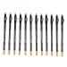 FYOBOT 12x Black Lip, Eyeliner and Eyebrow Pencils + Makeup Pencil Sharpener
