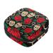 Storage bags for women's bandages sugar skulls and roses portable women's bandages storage bags female menstruation first period bag for teenagers girls women women