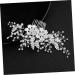 FRCOLOR Hair Comb Made of Crystal Pearl Hair Comb with Floral Pattern Wedding Hair Comb Flower Hair Accessories Rhinestone Headpiece Wedding Tiara Diamond Headpiece Bridal - Buy Online on GoSupps.com
