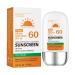 Sunscreen SPF60 Sun Screen Protector for Face and Body 50ml Waterproof & Sweat-proof Sun Cream Ultra Light Moisturizing Sun Lotion for Women Men Non Greasy Sun Block Cream