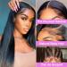 ALLMAY Straight Lace Front Human Hair Wig 22 Inch - 13X4 Lace Frontal, Pre-Plucked, 150% Density, Brazilian Virgin Hair for Black Women - Natural Color, Glueless - Buy Online on GoSupps.com