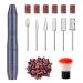 Electric Nail File for Acrylic Nail Kit Nail Drill Professional Manicure and Pedicure Kit with Nail Drill Bits Sanding Bands and Brush for Nail Tech Must-Haves Grey Grey(Adapter)