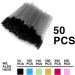 GreenLife 50 pcs Crystal Eyelash Brush Disposable Mascara Brush Wands Eyelash Eyebrow Applicator (Crystal Black) - Buy Online on GoSupps.com
