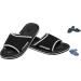Cressi Lipari - Slippers for beach and pool - Adults and children Unisex 38 EU Black Silver