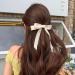 xbiez Braids Hair Clip for Hot Girl Long Ribbon Layered Bowknot Shape Hair Barrettes Ponytail Hair Barrettes for Teens Girl Pink - Buy Online on GoSupps.com