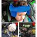 Adjustable Cotton Child Car Head Support & Neck Protector - Blue | Seat Headrest for Baby, Kids, Toddlers - Buy Online on GoSupps.com