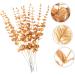 Zerodeko 30 Pcs Eucalyptus Leaves Christmas Tree Ornaments Artificial Eucalyptus Home Decor Green Leaves Artificial Flowers Harvest Eucalyptus Stem Floral Vase False Leaf Wedding Plastic Goldenx3pcs 38X3CMx3pcs - Buy Online on GoSupps.com
