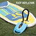Airbank Electric Paddle Board Pump 20 PSI - Dual Stage Fast Inflator for SUP, Inflatable Boats & Pools - 12V DC Car Connector - Blue - Buy Online on GoSupps.com