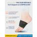 Plantar Fasciitis Relief Brace & Arch Support Sleeves - Adjustable Cushioned Support for Flat Feet & Foot Pain - Sizes M 5-8 / W 6-9.5 - Black - Buy Online on GoSupps.com