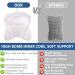 Qintora Bath Pillow Bath Pillow Bath Pillow Bath Cushion Ergonomic Spa Bath Pillow with 4D Air Mesh Non-Slip with 6 Sucti - Buy Online on GoSupps.com