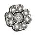 Razor replacement heads replacement heads for electrical shavers-9-head-electrorasier head attachment double ring universal electrorasier replacement wobblo silver
