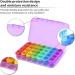 Betife Weekly Pill Box Organizer - 7 Day Daily Pill Dispenser with 4 Compartments for Medication, Vitamins, and Supplements (Purple) - Buy Online on GoSupps.com