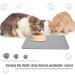 Newofview Waterproof Pet Feeding Mat - 2 Pieces Slipproof Silicone for Dogs & Cats 48x30cm - Gray Bowl Pad - Buy Online on GoSupps.com