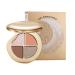 Palette de Fard Paupi res Maquillage Highlighter 4 en 1 Effet Fard Paillet Joues Visage Voyage Femmes Matures Quotidien N 2