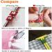 BigTeddy 100pcs Sewing Clips for Quilting & Binding Hem - Assorted Colors Set with Case | Multipurpose Sewing Tools - Buy Online on GoSupps.com
