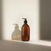 Kuishi 500ml Amber Glass Pump Dispenser Bottle - Refillable BPA-Free Soap Dispenser | Eco-Friendly & Reduces Plastic Waste - Buy Online on GoSupps.com