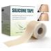 Henda Silicone Scar Sheets (1.6 inchx 120 inch  3M) Tape Roll Reusable Strips Soften and Repair Scars Professional Removal for C-Section Burn Acne Keloid et