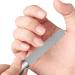 RTRTGS Set of 2 Nail File Set Stainless Steel Professional Nail Files Metal Double-Sided with Non-Slip Handle Leather Bag Fine / Coarse Nail File for Manicure - Buy Online on GoSupps.com