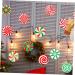 PRETYZOOM 24 Sheets Christmas Candy Decorations Ribbons Xmas Candies Xmas Ornaments Window Decorative Stickers - Buy Online on GoSupps.com