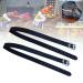 Kisbeibi Spur Strap 2 Pcs PU Leather Horse Riding Straps with Adjustable Buckle Riding Sports Accessories(Black)